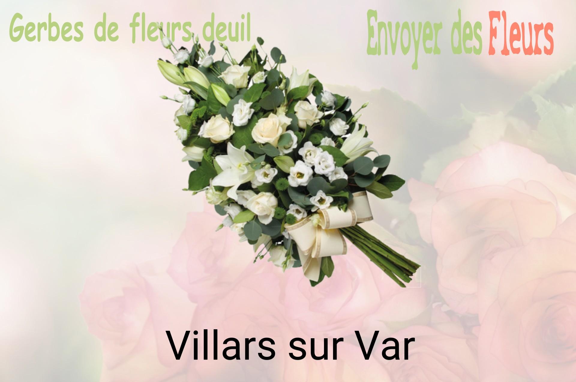 Gerbe de fleurs de deuil livrée à Villars-sur-Var